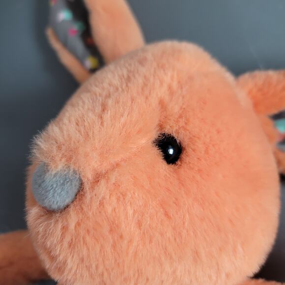 B. Toys Orange Bunny Plush Stuffed Animal Soft Ears 12" Rabbit Toy - Picture 7 of 14